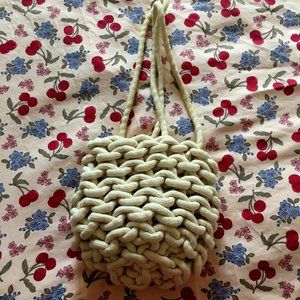 beige rope bag